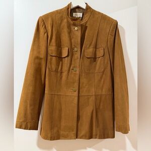 Talbots Real Suede Tan Jacket Sz 10